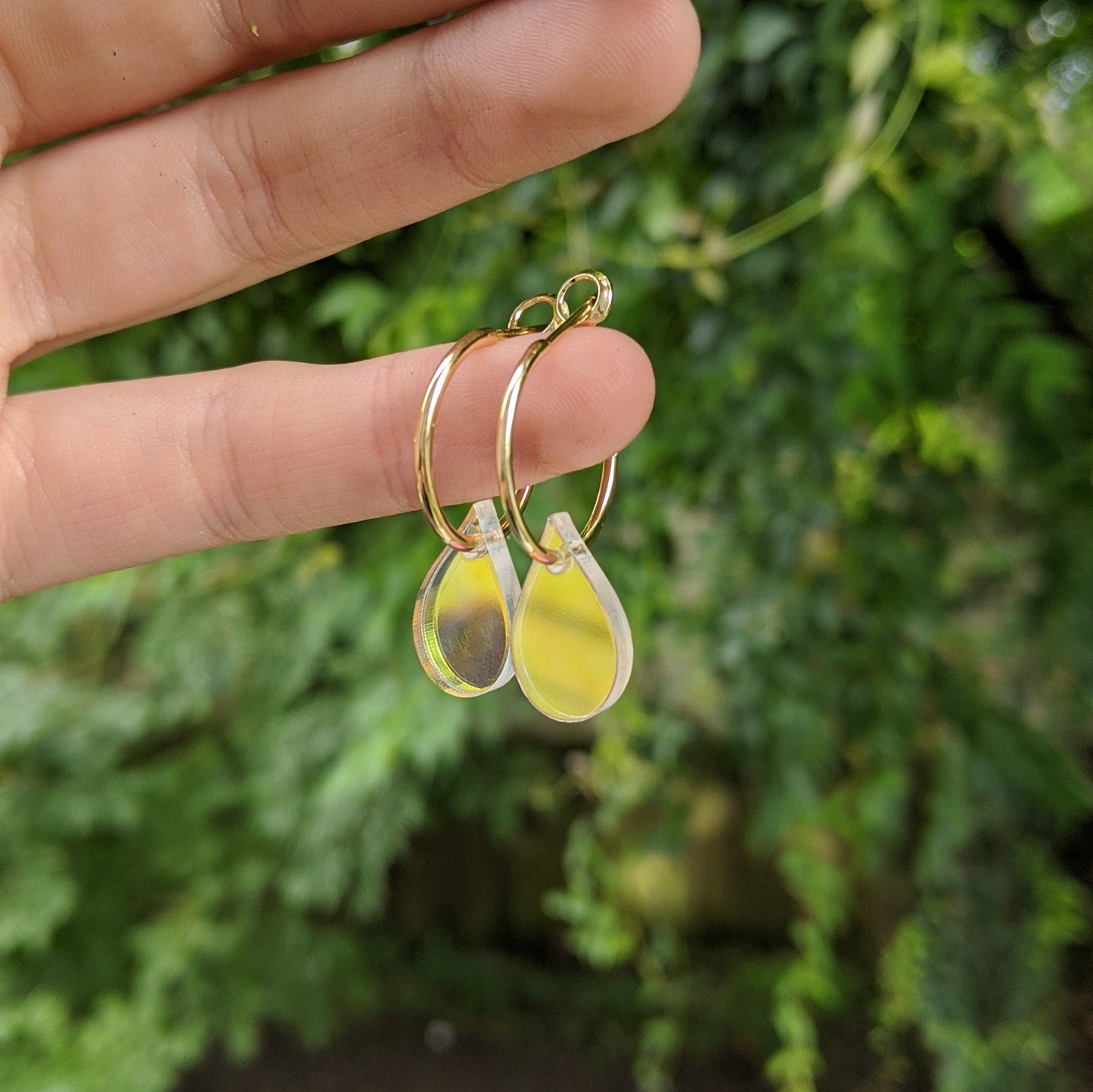 Teeny Tiny Teardrop Hoops