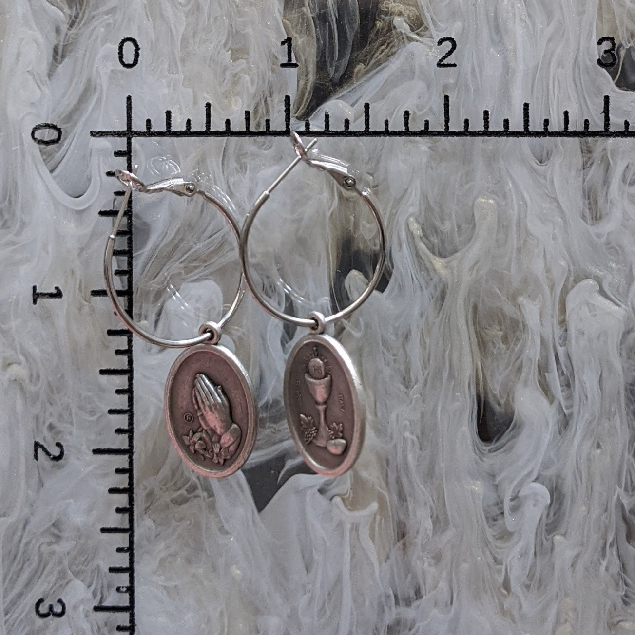 Holy Communion Reversible Medal - Silver - Single