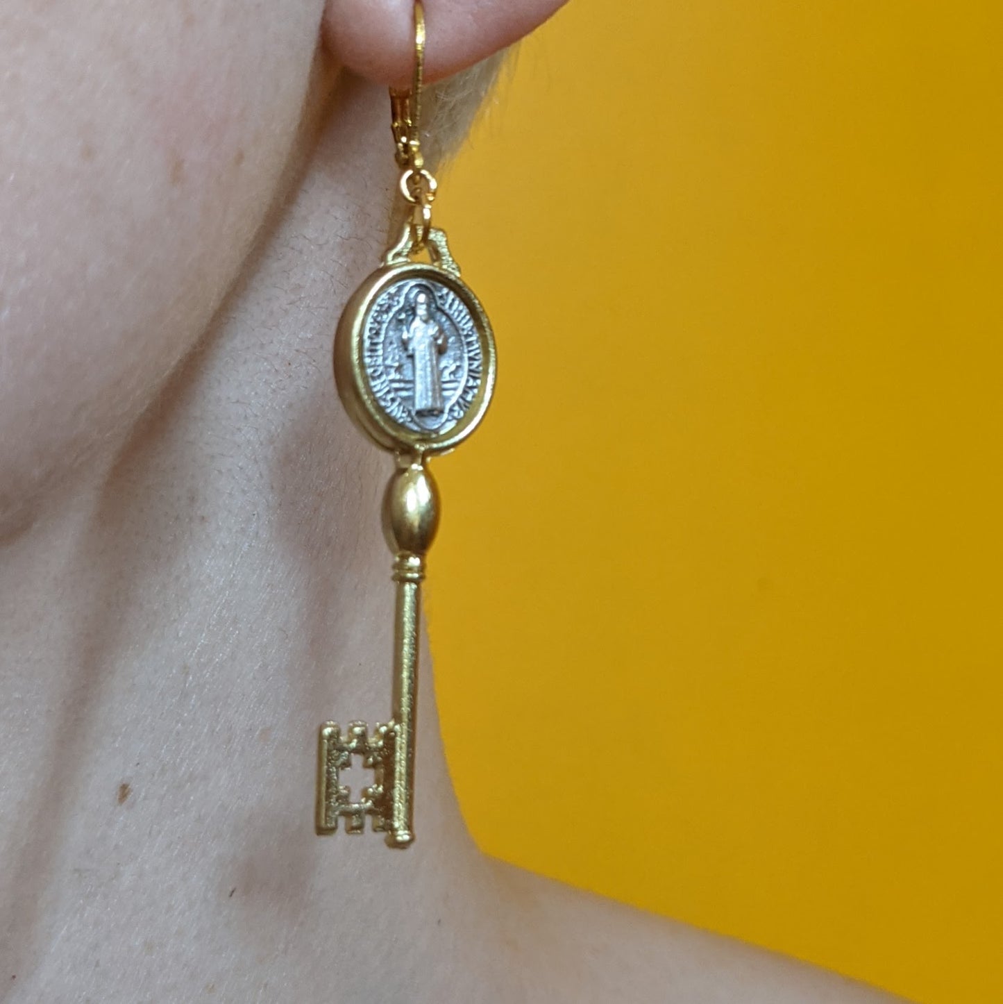 St Benedict's Key To Heaven Pair - Silver