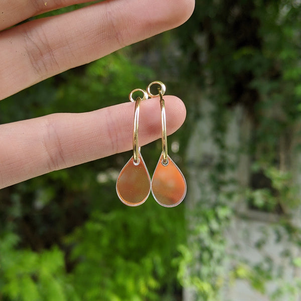 Teeny Tiny Teardrop Hoops