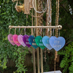 Cry Now Cry Later Heart Hoops - Colors