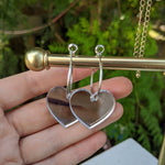 No Bad Vibes Mirror Hoops