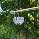 No Bad Vibes Mirror Hoops