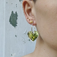 No Bad Vibes Mirror Hoops