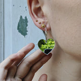 No Bad Vibes Mirror Hoops