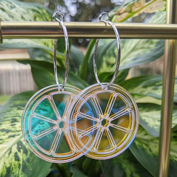 Iridescent Citrus Hoops