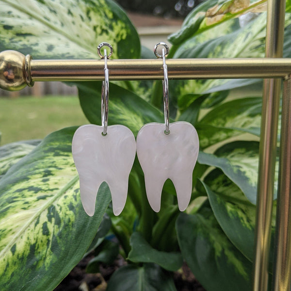 Pearly Whites Hoops