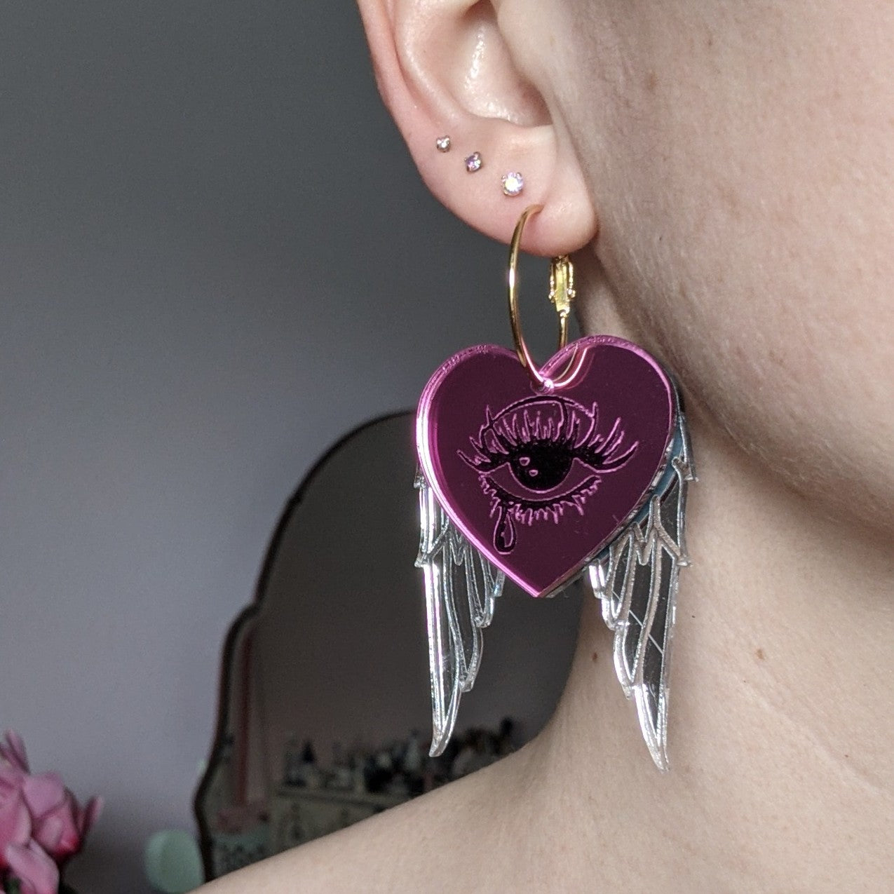 Crybaby Valentines Hoops