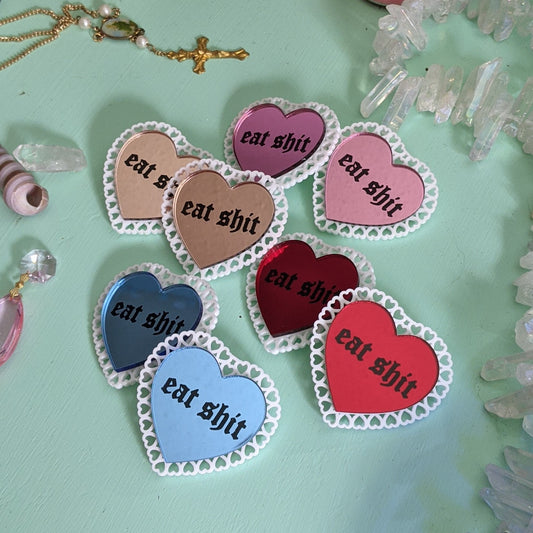 Eat Shit Valentines Hairclips