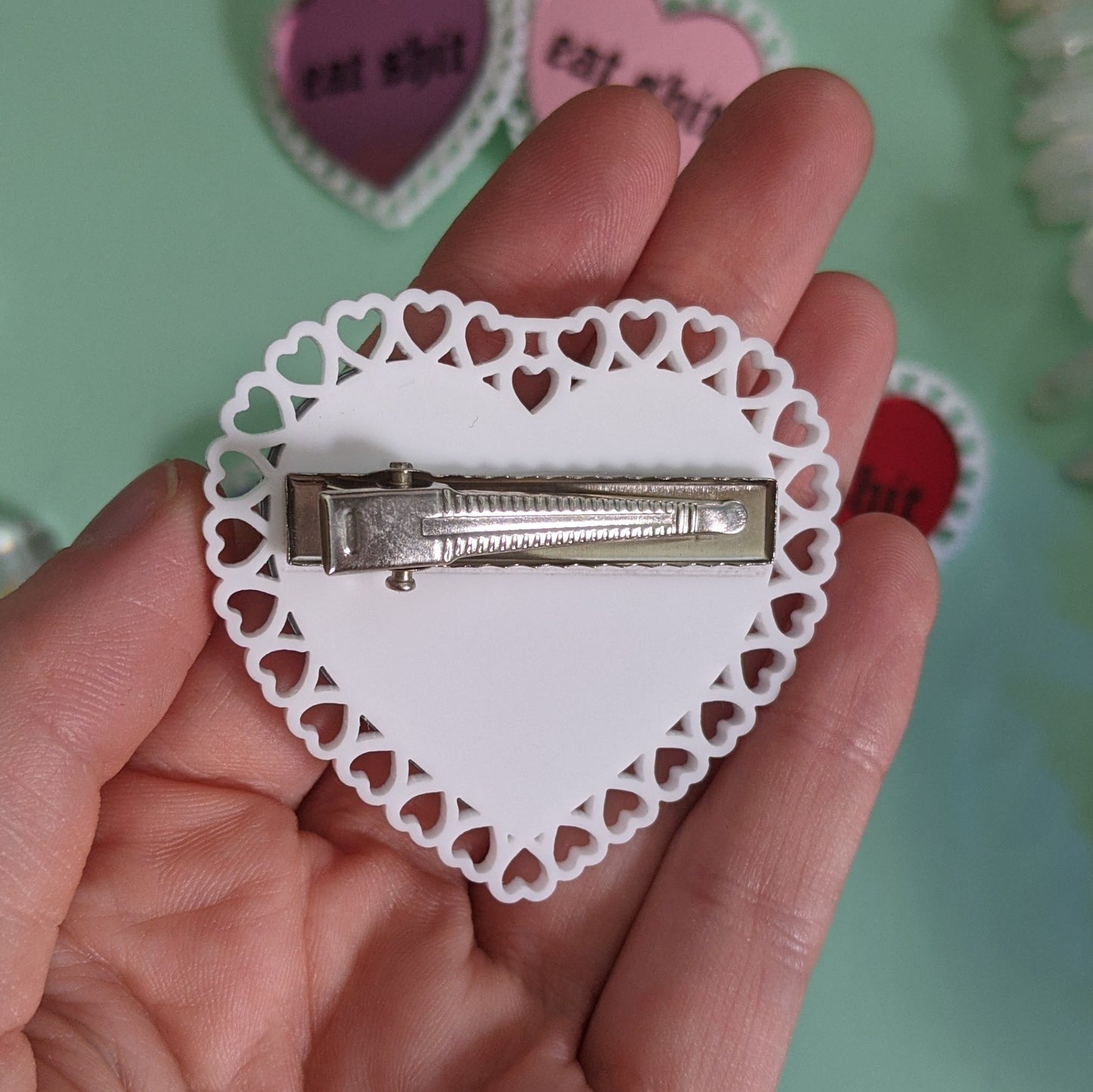 Fuck Around And Find Out Valentines Hairclips
