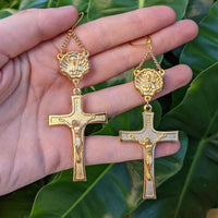 Shell Rosary Pair - Gold