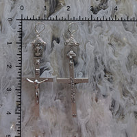 Please Notify a Priest Rosary Pair - Silver