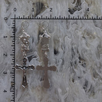 Forgive Me Father Rosary Pair - Silver