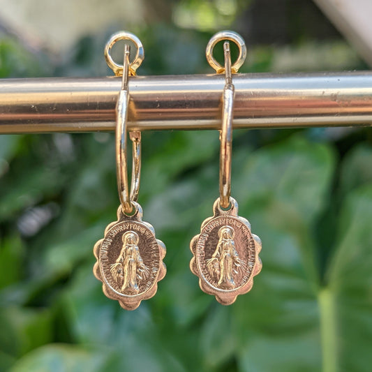 Miraculous Virgin Medal Extra Small - Gold - Single