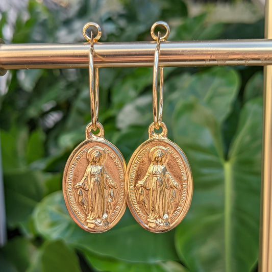 Miraculous Virgin Large Medal - Gold - Single