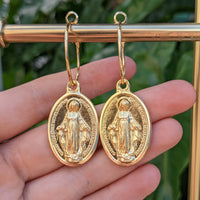 Miraculous Virgin Large Medal - Gold - Single