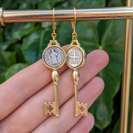 St Benedict's Key To Heaven Pair - Silver