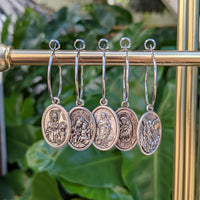 Assorted Saint Medals - Silver - Single