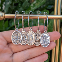 Assorted Saint Medals - Silver - Single