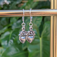 Sacred Heart Earring - Silver - Single