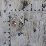 Sacred Heart Earring - Silver - Single